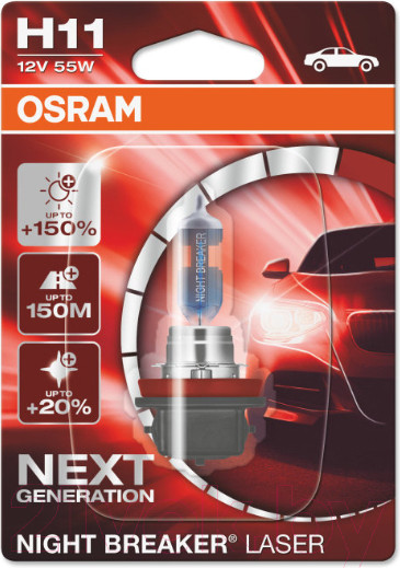 Изображение товара Автомобильная лампа Osram H11 64211NL-01B