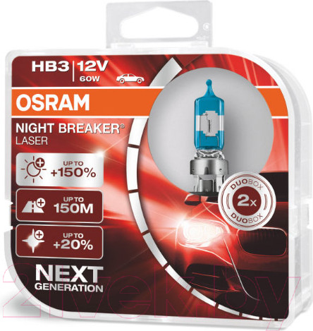 Изображение товара Комплект автомобильных ламп Osram HB3 9005NL-HCB