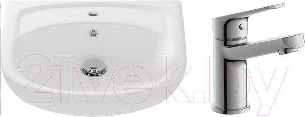 Изображение товара Умывальник со смесителем Cersanit Erica 50 / S-UM-ERI-50-1-W + 63034