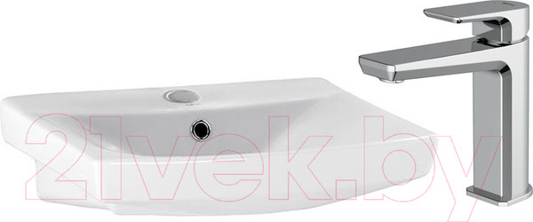 Изображение товара Умывальник со смесителем Cersanit Carina 50 / S-UM-CAR50/1 + 63063