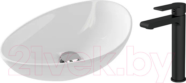 Изображение товара Умывальник со смесителем Cersanit Moduo 55 Leaf / 63571 + 63111