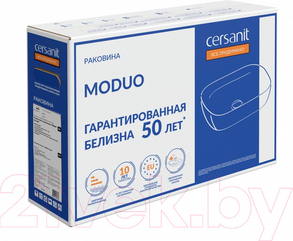 Изображение товара Умывальник со смесителем Cersanit Moduo 55 Leaf / 63571 + 63111