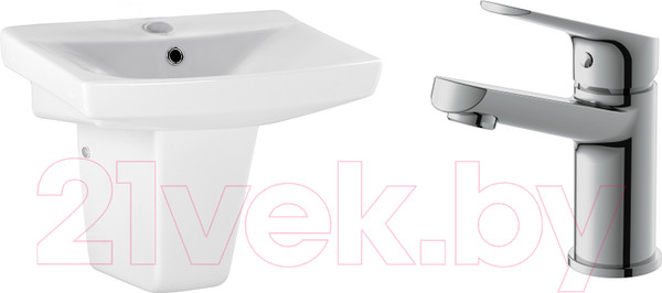 Изображение товара Умывальник со смесителем Cersanit Carina 55В / S-UM-CAR55/1 + 63034