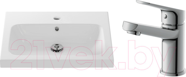 Изображение товара Умывальник со смесителем Cersanit Carina 60В / S-UM-CAR60/1 + 63034