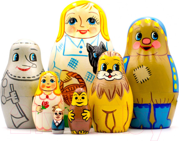 Изображение товара Матрешка сувенирная Брестская Фабрика Сувениров Волшебник страны Оз 7139