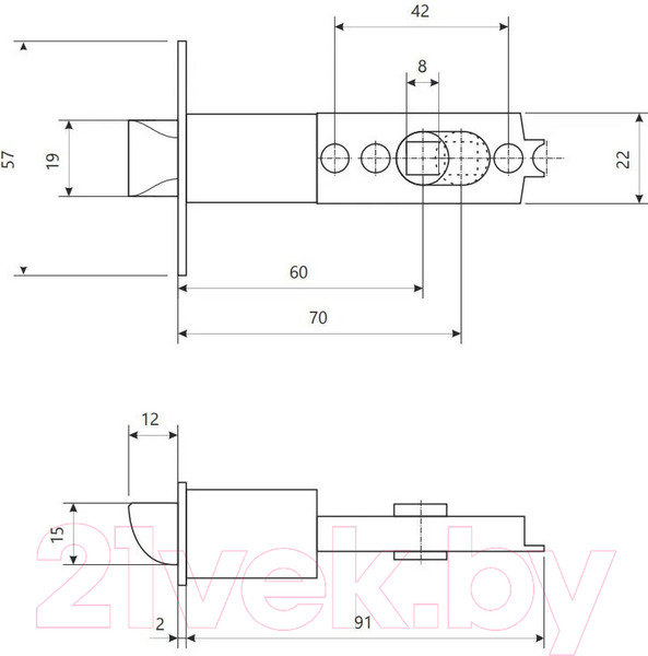 Изображение товара Ручка дверная Avers 8083-05-BLM