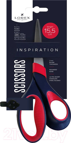 Изображение товара Ножницы канцелярские Lorex Comfort-Grip Inspiration / LXSCCG155-IS
