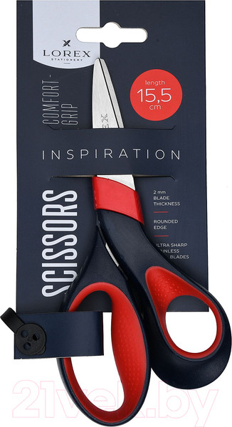 Изображение товара Ножницы канцелярские Lorex Comfort-Grip Inspiration / LXSCCG155-IS