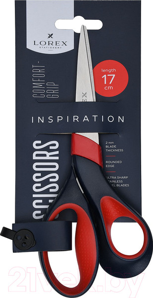 Изображение товара Ножницы канцелярские Lorex Comfort-Grip Inspiration / LXSCCG17-IS