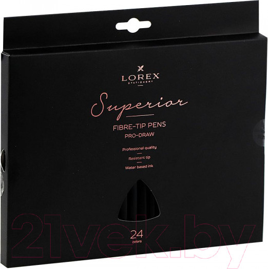 Изображение товара Фломастеры Lorex Pro-Draw Superior / LXFPPD24-SP (24цв)