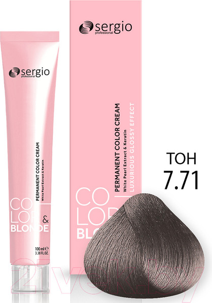 Изображение товара Крем-краска для волос Sergio Professional Color&Blonde 7.71