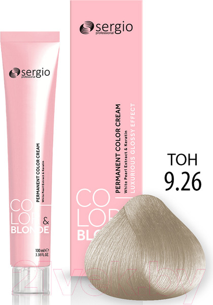 Изображение товара Крем-краска для волос Sergio Professional Color&Blonde 9.26 (светлый блондин бутон вишни)