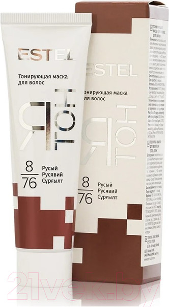 Изображение товара Тонирующая маска для волос Estel Я Тон 8/76  (60мл, русый)