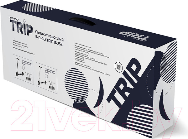 Изображение товара Самокат городской Indigo Sport Trip / IN253 (белый)