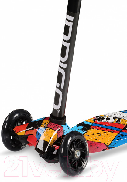 Изображение товара Самокат детский Indigo Sport Bright / IN251 (красный/синий/желтый)