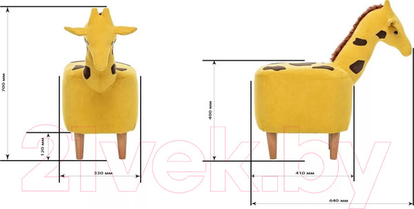 Изображение товара Пуф Импэкс Leset Giraffe Combi (Baddy 20/Omega 22)