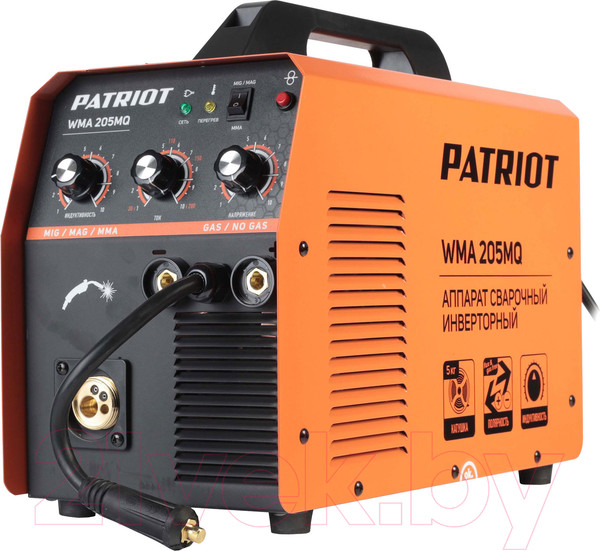 Изображение товара Инвертор сварочный PATRIOT WMA 205MQ MIG/MAG/MMA