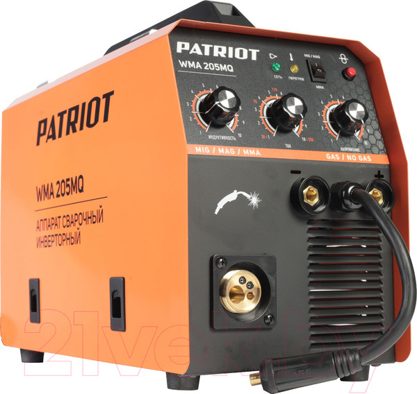 Изображение товара Инвертор сварочный PATRIOT WMA 205MQ MIG/MAG/MMA