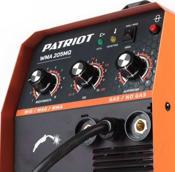 Изображение товара Инвертор сварочный PATRIOT WMA 205MQ MIG/MAG/MMA