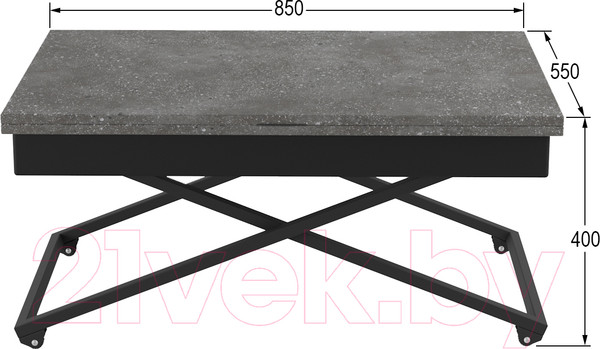 Изображение товара Стол-трансформер Калифорния мебель Андрэ Loft (терраццо)