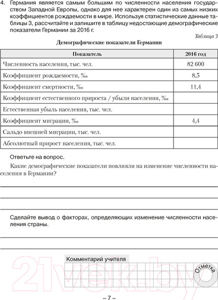 Изображение товара Рабочая тетрадь Аверсэв География. Страны и народы. 8 класс (Кольмакова Е.Г.)