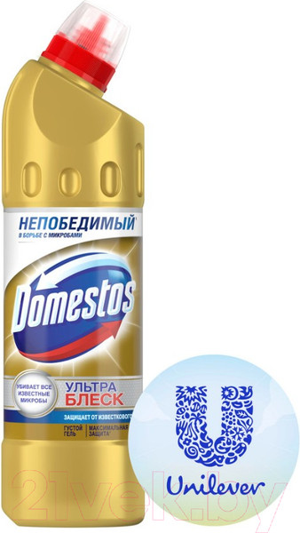 Изображение товара Чистящее средство для унитаза Domestos Ультра блеск (500мл)