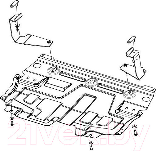 Изображение товара Защита картера и КПП SHERIFF 21.2088 V3 для Skoda Rapid/Fabia/Roomster