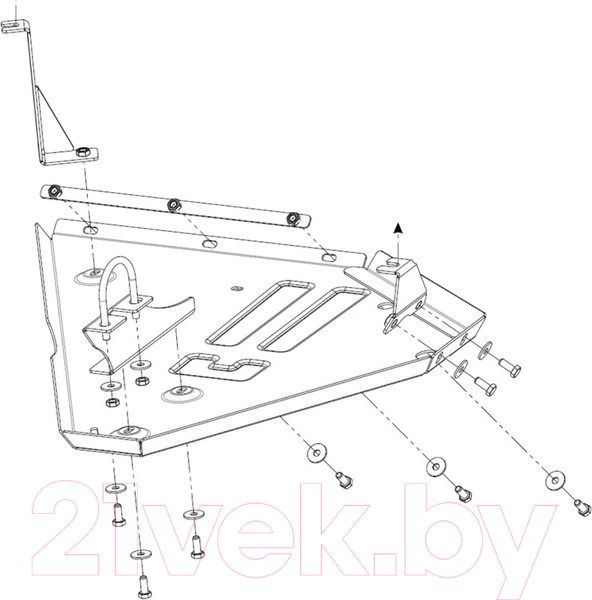 Изображение товара Защита редуктора SHERIFF 28.5046 для Geely Atlas Pro