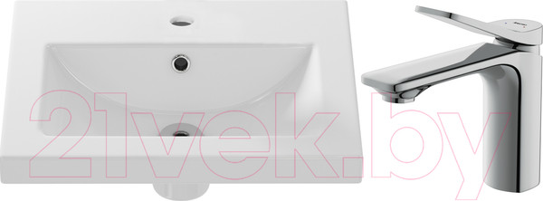 Изображение товара Умывальник со смесителем Cersanit Como 50 / S-UM-COM50/1-w + 63050