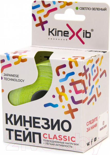 Изображение товара Кинезио тейп Kinexib Classic 5мx5см (светло-зеленый)