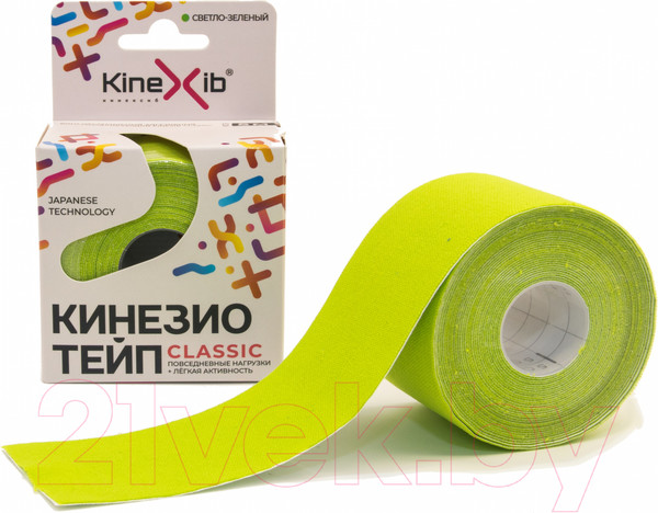 Изображение товара Кинезио тейп Kinexib Classic 5мx5см (светло-зеленый)