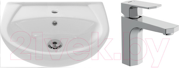 Изображение товара Умывальник со смесителем Cersanit Erica 55 / S-UM-ERI-55-1-W + 63055