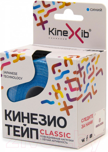 Изображение товара Кинезио тейп Kinexib Classic 5мx5см (синий)