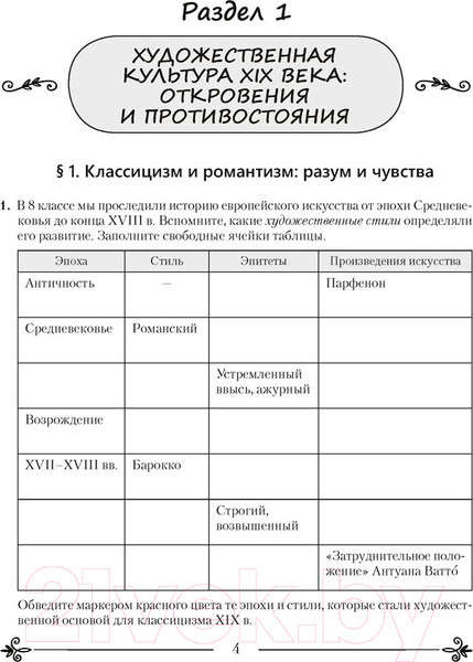 Изображение товара Рабочая тетрадь Аверсэв Искусство. Отечественная и мировая худож-ая культура. 9 класс (Колбышева С.И.)