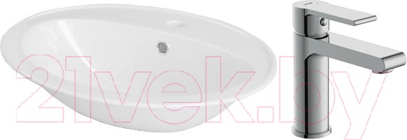 Изображение товара Умывальник со смесителем Cersanit Calla 54 / S-UM-Cl/1-w + 63020