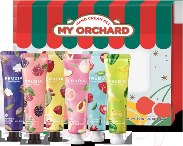 Изображение товара Набор косметики для тела Frudia Фруктовая ярмарка Крем для рук (6x30мл)