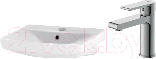 Изображение товара Умывальник со смесителем Cersanit Carina 50 / S-UM-CAR50/1 + 63020