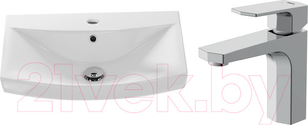 Изображение товара Умывальник со смесителем Cersanit Carina 60В / S-UM-CAR60/1 + 63055
