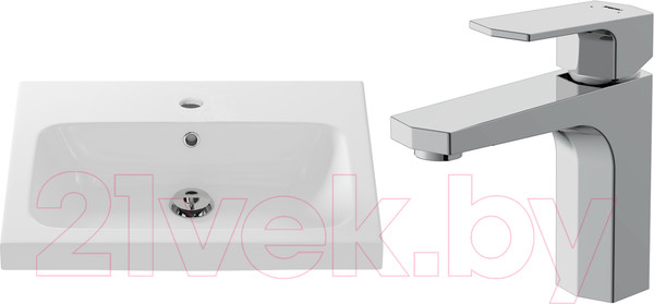 Изображение товара Умывальник со смесителем Cersanit Carina 60В / S-UM-CAR60/1 + 63055