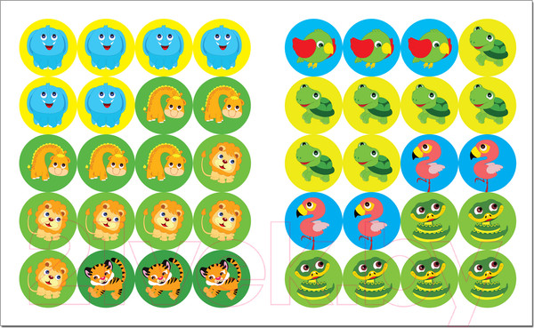 Изображение товара Развивающая книга Мозаика-Синтез Мама и малыши. В Африке / МС10998