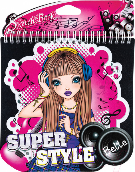 Изображение товара Блокнот Centrum С трафаретами и наклейками / 89635