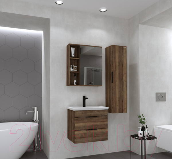 Изображение товара Шкаф-полупенал для ванной Grossman Лофт 40 / 304002