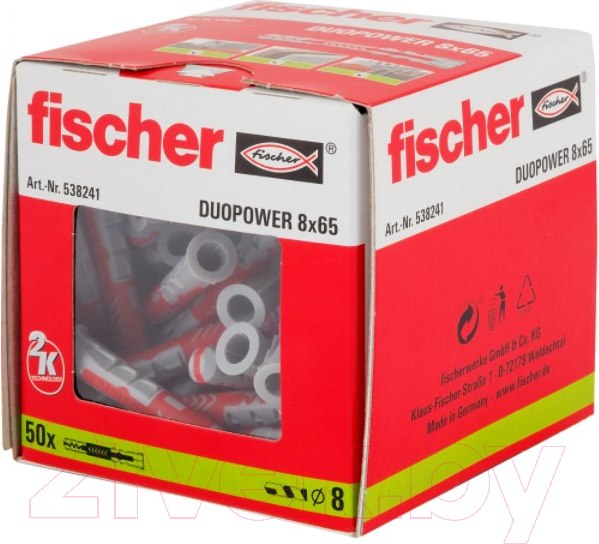 Изображение товара Дюбель универсальный FISCHER Duopower 8x65 (50шт)