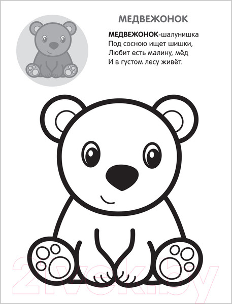 Изображение товара Раскраска Мозаика-Синтез Раскрась по образцу. В лесу / МС11583