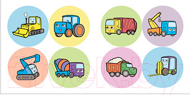 Изображение товара Раскраска Мозаика-Синтез Раскрась по образцу. На стройке / МС12060