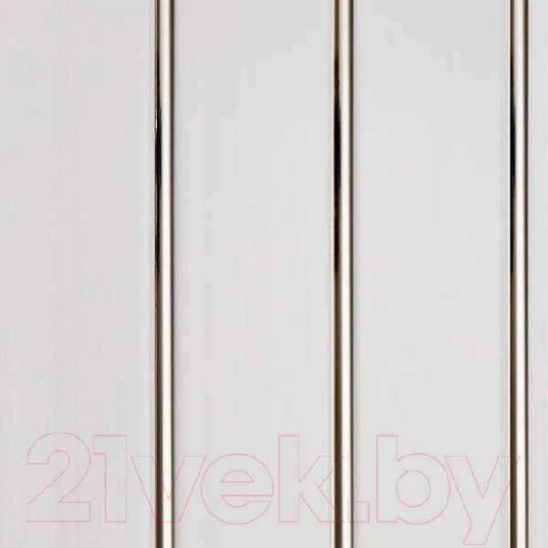 Изображение товара Панель ПВХ Декоруст Люкс Потолочная 3-х секционная Серебристый (3000x240x8мм)