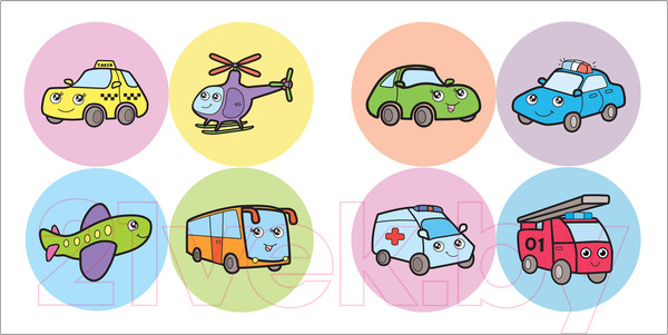 Изображение товара Раскраска Мозаика-Синтез Раскрась по образцу. В городе / МС12058