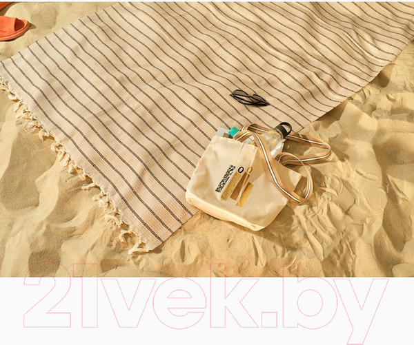 Изображение товара Полотенце Love Life Полосы / 6840460 (бежевый)