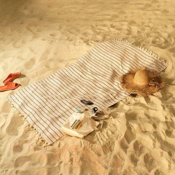 Изображение товара Полотенце Love Life Полосы / 6840460 (бежевый)