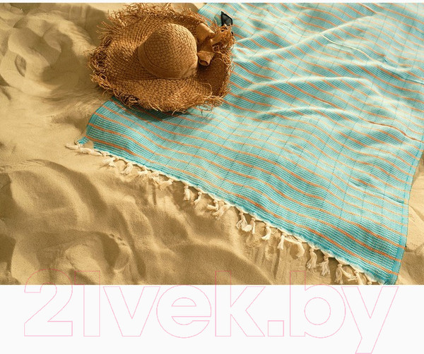 Изображение товара Полотенце Love Life Полосы / 6840458 (голубой)
